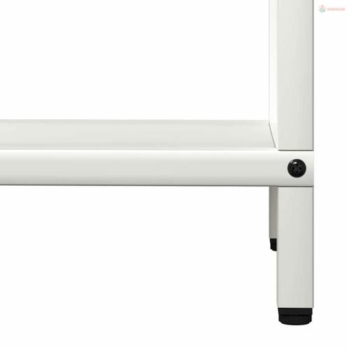 Fehér hidegen hengerelt acél tűzifatároló 40x25x120 cm