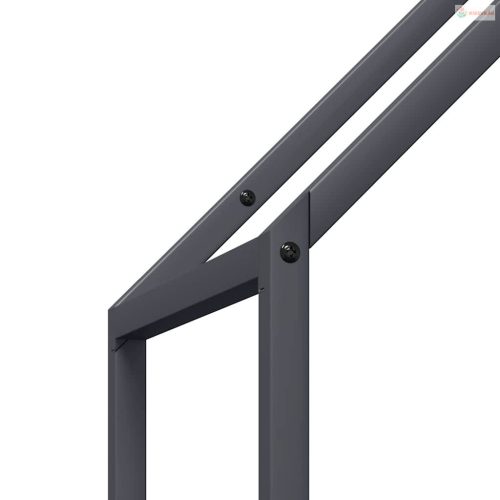 Antracitszürke hidegen hengerelt acél tűzifatároló 40x25x120 cm