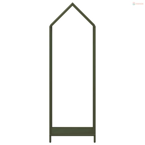 Olívazöld hidegen hengerelt acél tűzifatároló 40x25x120 cm