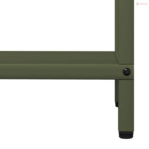 Olívazöld hidegen hengerelt acél tűzifatároló 40x25x120 cm