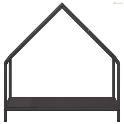 Fekete hidegen hengerelt acél tűzifatároló 60x25x60 cm