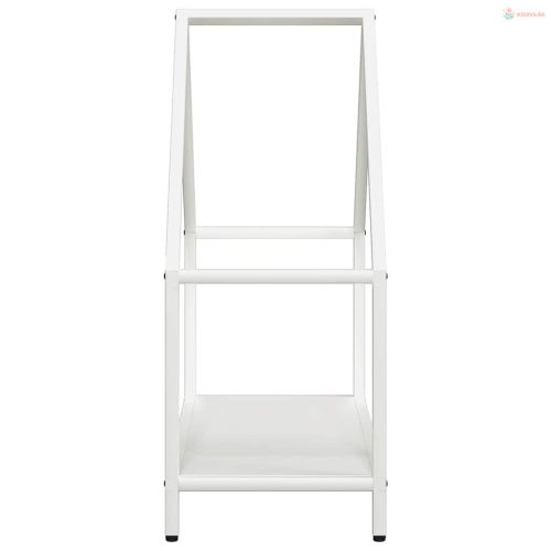 Fehér hidegen hengerelt acél tűzifatároló 60x25x60 cm