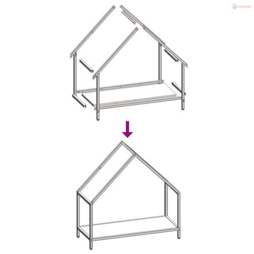 Olívazöld hidegen hengerelt acél tűzifatároló 60x25x60 cm