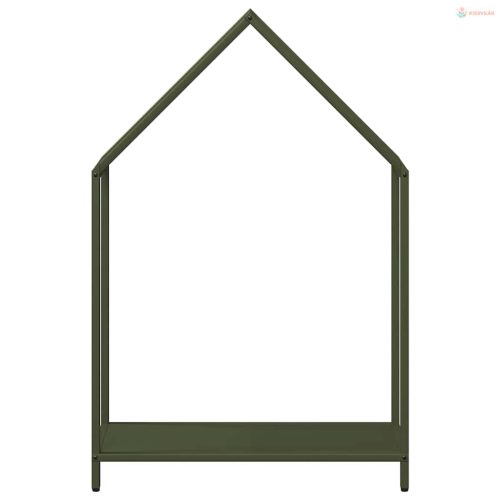 Olívazöld hidegen hengerelt acél tűzifatároló 60x25x90 cm