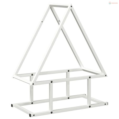 Fehér hidegen hengerelt acél tűzifatároló 50x25x60 cm