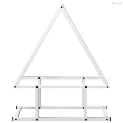 Fehér hidegen hengerelt acél tűzifatároló 50x25x60 cm