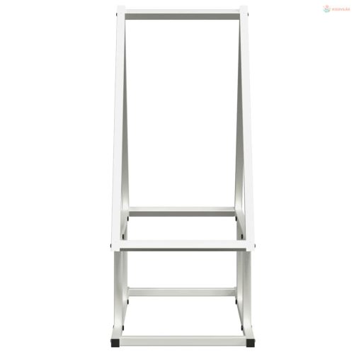 Fehér hidegen hengerelt acél tűzifatároló 50x25x60 cm