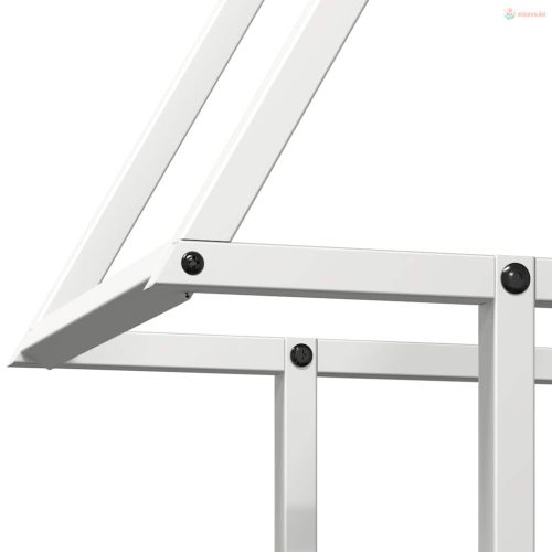 Fehér hidegen hengerelt acél tűzifatároló 50x25x60 cm