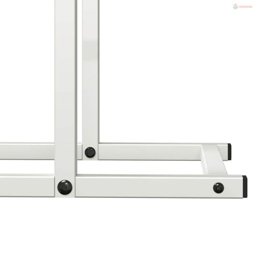 Fehér hidegen hengerelt acél tűzifatároló 50x25x60 cm