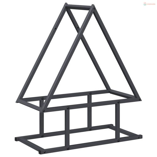 Antracitszürke hidegen hengerelt acél tűzifatároló 50x25x60 cm
