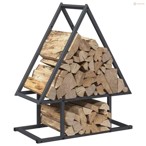 Antracitszürke hidegen hengerelt acél tűzifatároló 50x25x60 cm