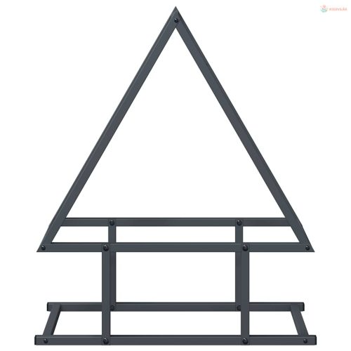 Antracitszürke hidegen hengerelt acél tűzifatároló 50x25x60 cm