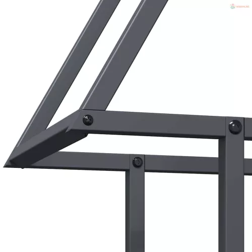 Antracitszürke hidegen hengerelt acél tűzifatároló 50x25x60 cm