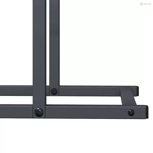 Antracitszürke hidegen hengerelt acél tűzifatároló 50x25x60 cm