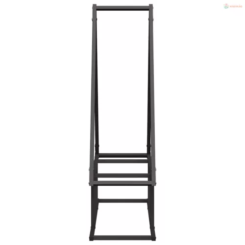 Fekete hidegen hengerelt acél tűzifatároló 80x25x90 cm