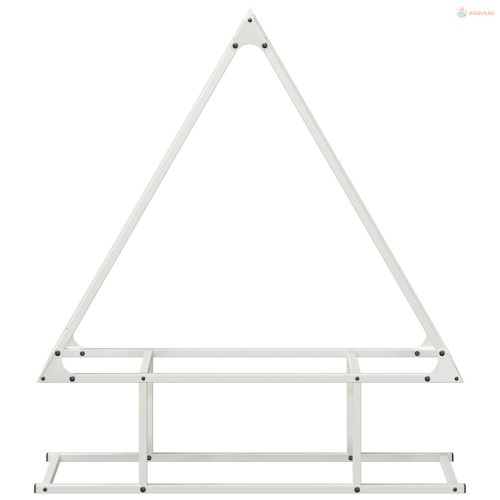 Fehér hidegen hengerelt acél tűzifatároló 80x25x90 cm