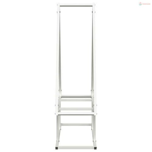 Fehér hidegen hengerelt acél tűzifatároló 80x25x90 cm