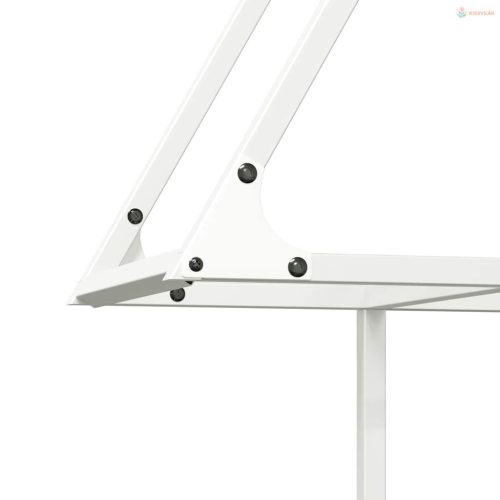 Fehér hidegen hengerelt acél tűzifatároló 80x25x90 cm