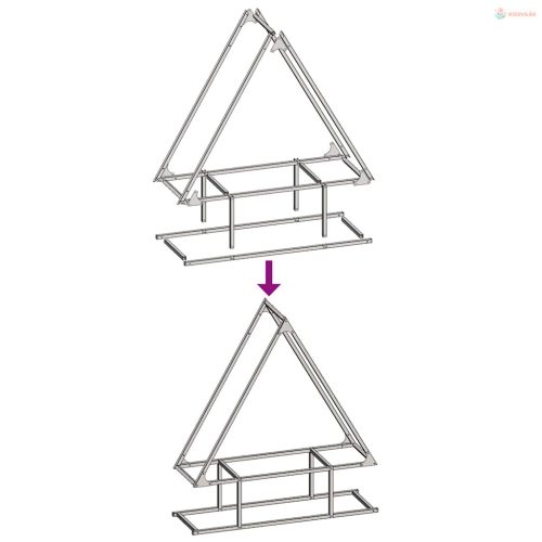 Fehér hidegen hengerelt acél tűzifatároló 80x25x90 cm
