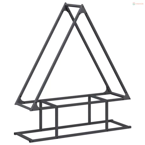 Antracitszürke hidegen hengerelt acél tűzifatároló 80x25x90 cm