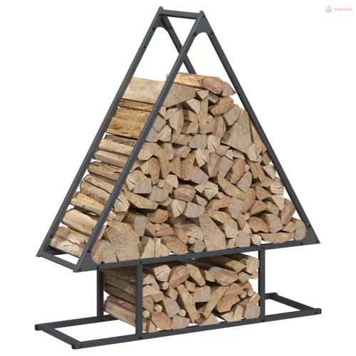 Antracitszürke hidegen hengerelt acél tűzifatároló 80x25x90 cm
