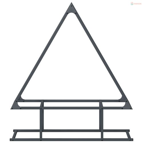 Antracitszürke hidegen hengerelt acél tűzifatároló 80x25x90 cm