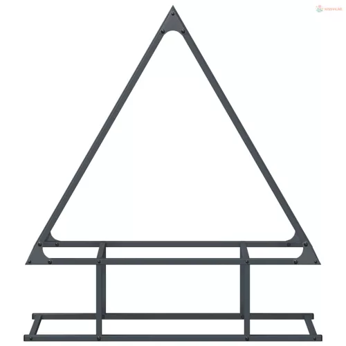 Antracitszürke hidegen hengerelt acél tűzifatároló 80x25x90 cm