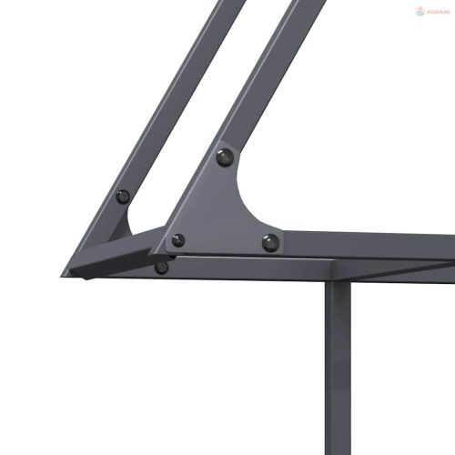 Antracitszürke hidegen hengerelt acél tűzifatároló 80x25x90 cm