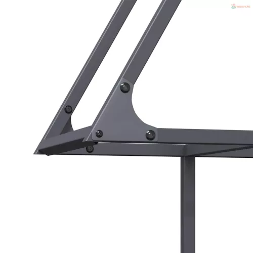 Antracitszürke hidegen hengerelt acél tűzifatároló 80x25x90 cm