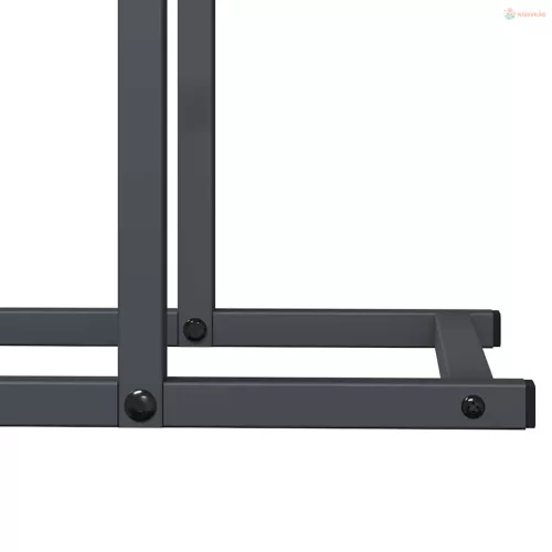 Antracitszürke hidegen hengerelt acél tűzifatároló 80x25x90 cm