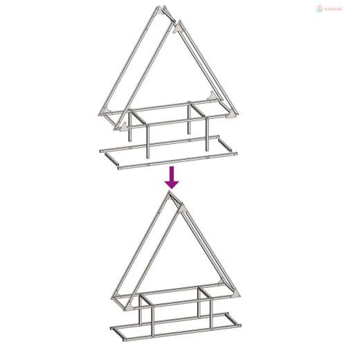 Antracitszürke hidegen hengerelt acél tűzifatároló 80x25x90 cm