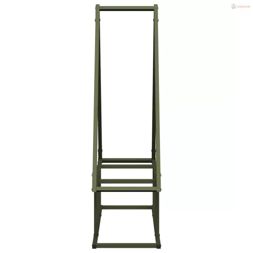 Olívazöld hidegen hengerelt acél tűzifatároló 80x25x90 cm
