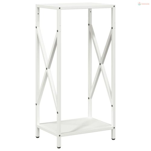 Fehér hidegen hengerelt acél tűzifatároló 34x25x70 cm