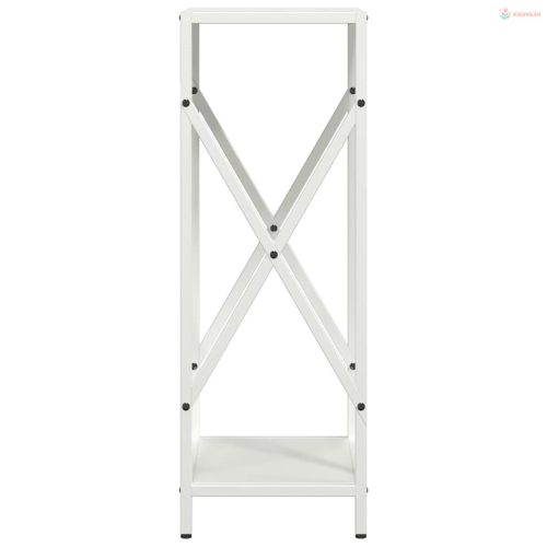 Fehér hidegen hengerelt acél tűzifatároló 34x25x70 cm