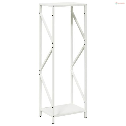 Fehér hidegen hengerelt acél tűzifatároló 34x25x100 cm