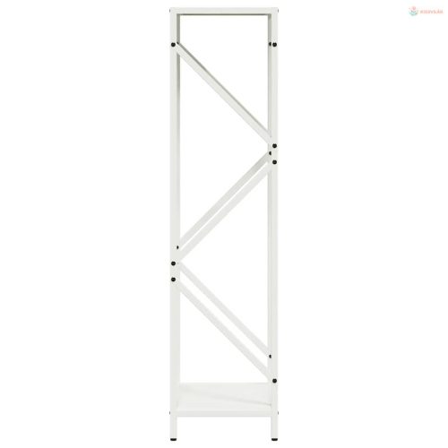 Fehér hidegen hengerelt acél tűzifatároló 34x25x100 cm