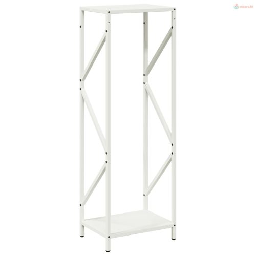 Fehér hidegen hengerelt acél tűzifatároló 34x25x100 cm