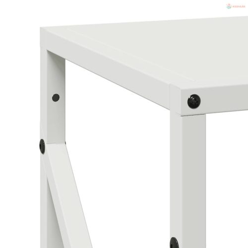 Fehér hidegen hengerelt acél tűzifatároló 34x25x100 cm