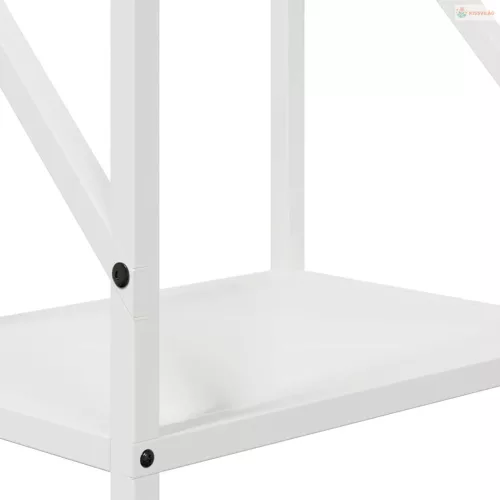 Fehér hidegen hengerelt acél tűzifatároló 34x25x100 cm