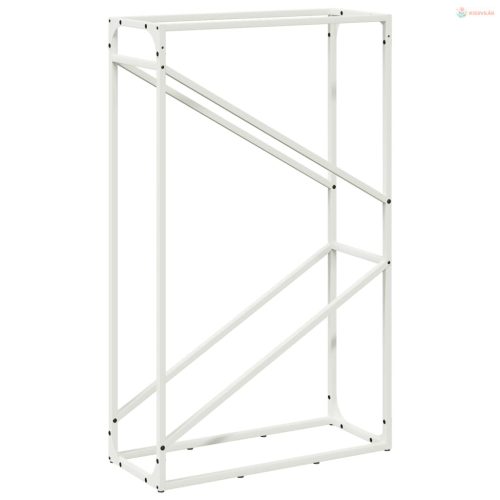 Fehér hidegen hengerelt acél tűzifatároló 60x25x100 cm