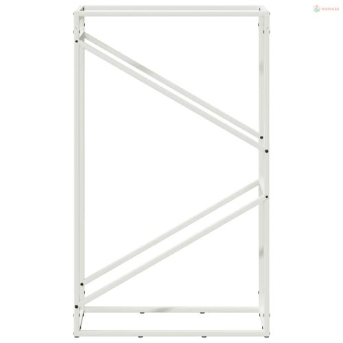 Fehér hidegen hengerelt acél tűzifatároló 60x25x100 cm