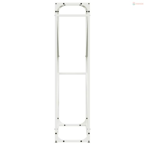 Fehér hidegen hengerelt acél tűzifatároló 60x25x100 cm