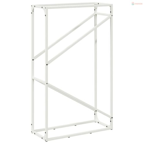 Fehér hidegen hengerelt acél tűzifatároló 60x25x100 cm