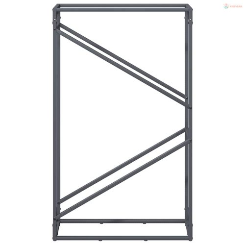 Antracitszürke hidegen hengerelt acél tűzifatároló 60x25x100 cm