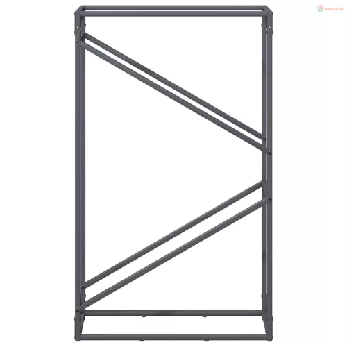 Antracitszürke hidegen hengerelt acél tűzifatároló 60x25x100 cm
