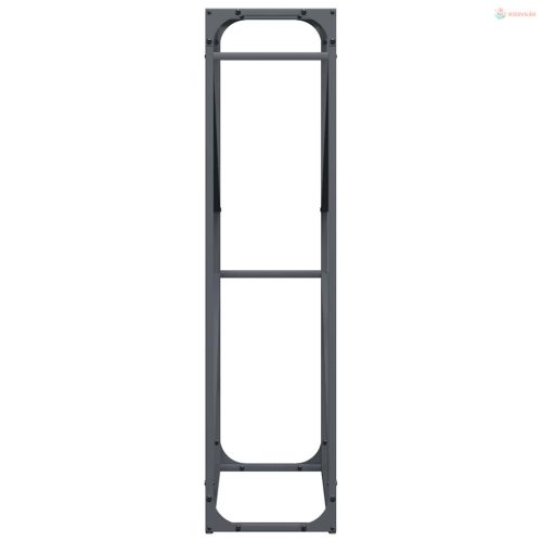 Antracitszürke hidegen hengerelt acél tűzifatároló 60x25x100 cm