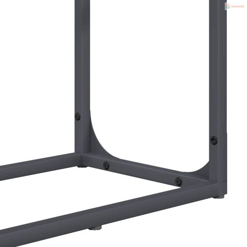 Antracitszürke hidegen hengerelt acél tűzifatároló 60x25x100 cm