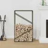 Olívazöld hidegen hengerelt acél tűzifatároló 60x25x100 cm
