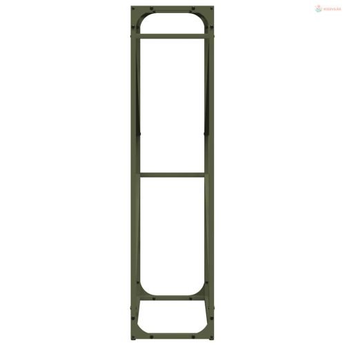Olívazöld hidegen hengerelt acél tűzifatároló 60x25x100 cm