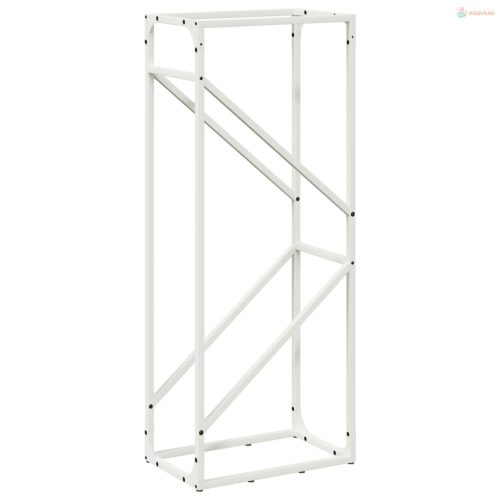 Fehér hidegen hengerelt acél tűzifatároló 40x25x100 cm